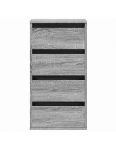 Cassettiera Angolare Grigio Sonoma 40x41x76cm Legno Multistrato