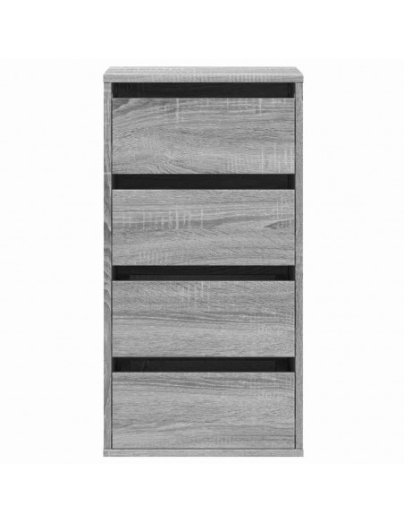 Cassettiera Angolare Grigio Sonoma 40x41x76cm Legno Multistrato