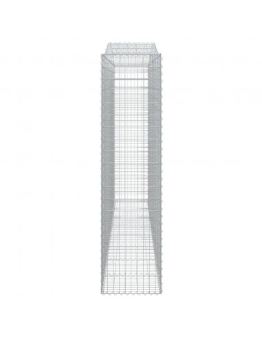 Cesti Gabbioni ad Arco 9 pz 400x50x200/220 cm Ferro Zincato