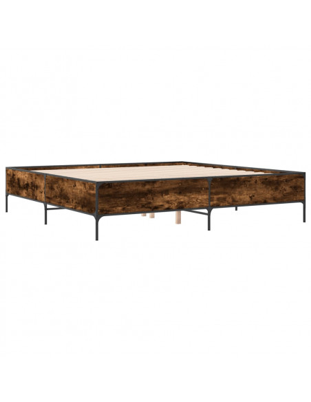Giroletto Rovere Fumo 200x200 cm in Legno Multistrato e Metallo