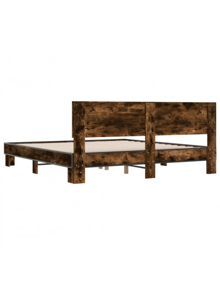 Giroletto Rovere Fumo 200x200 cm in Legno Multistrato e Metallo