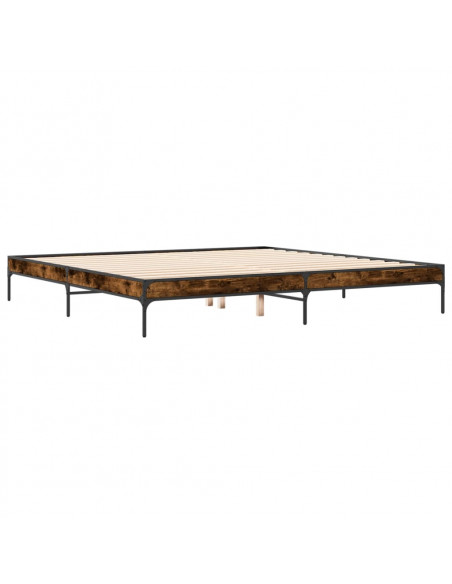 Giroletto Rovere Fumo 200x200 cm in Legno Multistrato e Metallo