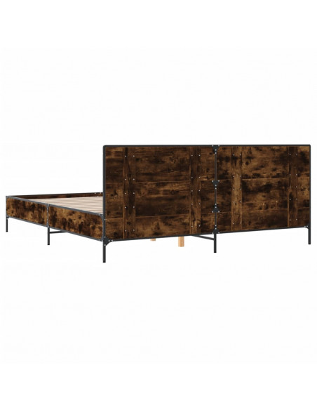 Giroletto Rovere Fumo 200x200 cm in Legno Multistrato e Metallo