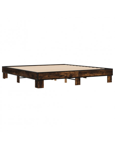Giroletto Rovere Fumo 200x200 cm in Legno Multistrato e Metallo