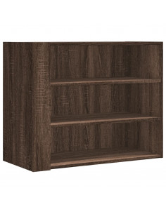 Armadietto a Muro Rovere Marrone 75x35x60 cm in Truciolato 2