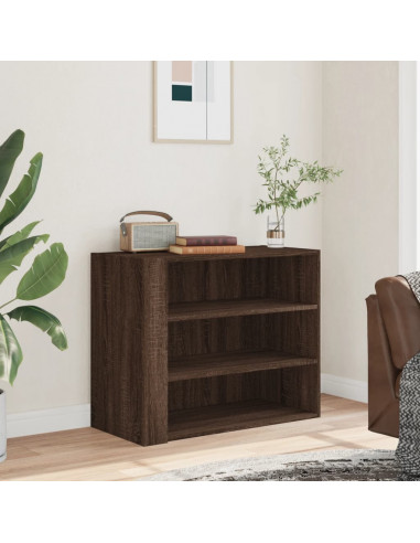 Armadietto a Muro Rovere Marrone 75x35x60 cm in Truciolato