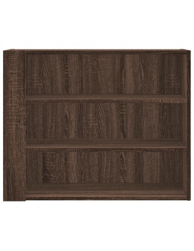 Armadietto a Muro Rovere Marrone 75x35x60 cm in Truciolato