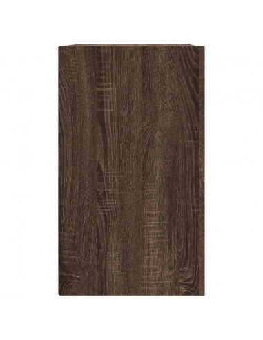 Armadietto a Muro Rovere Marrone 75x35x60 cm in Truciolato