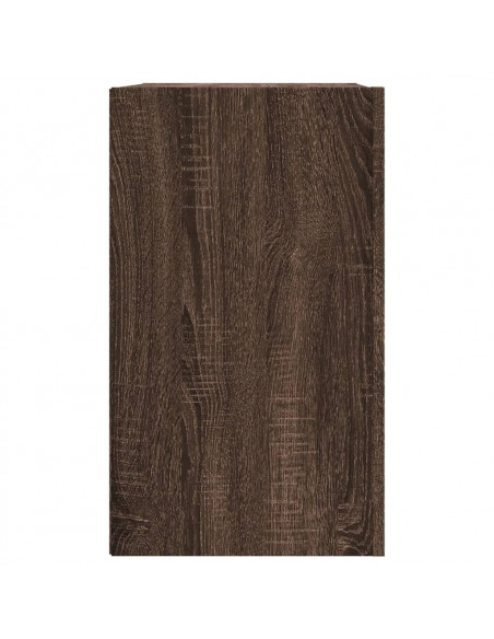 Armadietto a Muro Rovere Marrone 75x35x60 cm in Truciolato