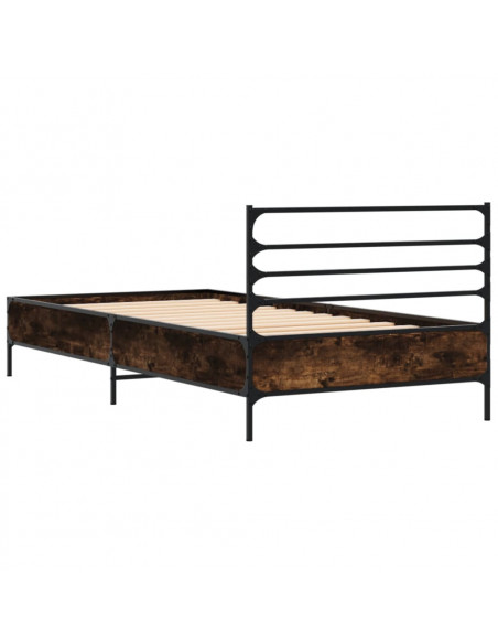 Giroletto Rovere Fumo 75x190 cm in Legno Multistrato e Metallo