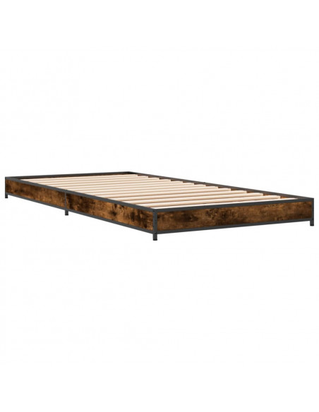 Giroletto Rovere Fumo 90x190 cm in Legno Multistrato e Metallo