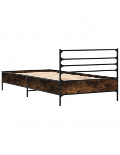 Giroletto Rovere Fumo 90x190 cm in Legno Multistrato e Metallo