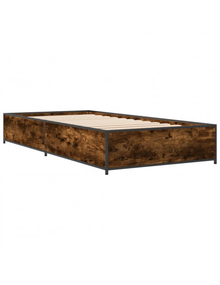 Giroletto Rovere Fumo 90x190 cm in Legno Multistrato e Metallo