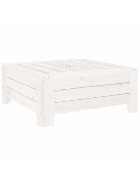 Copertura per Base Ombrellone Bianca in Legno Massello di Pino