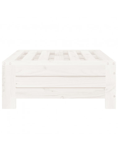Copertura per Base Ombrellone Bianca in Legno Massello di Pino