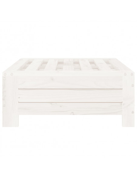 Copertura per Base Ombrellone Bianca in Legno Massello di Pino