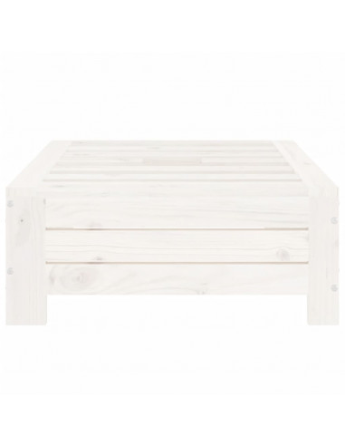 Copertura per Base Ombrellone Bianca in Legno Massello di Pino