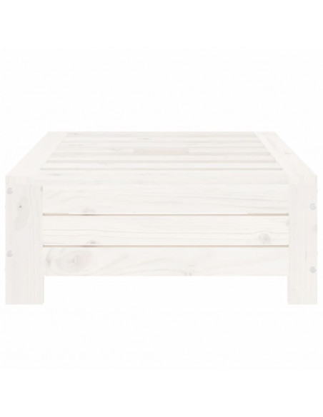 Copertura per Base Ombrellone Bianca in Legno Massello di Pino