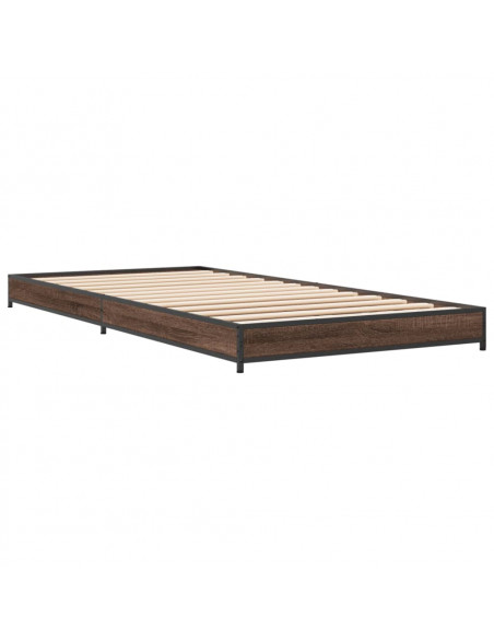 Giroletto Rovere Marrone 100x200 cm Legno Multistrato e Metallo