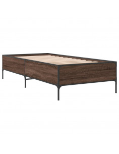 Giroletto Rovere Marrone 100x200 cm Legno Multistrato e Metallo