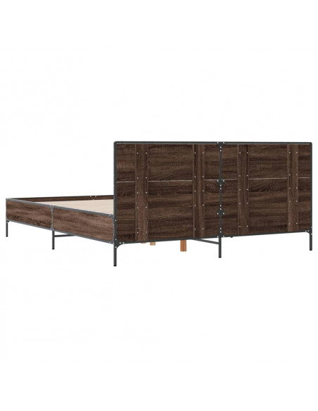 Giroletto Rovere Marrone 140x190cm in Legno Multistrato Metallo