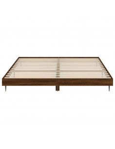 Giroletto senza Materasso Rovere Marrone 150x200 cm Truciolato