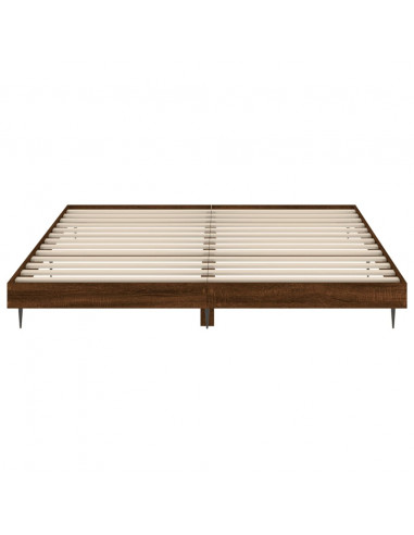 Giroletto senza Materasso Rovere Marrone 150x200 cm Truciolato