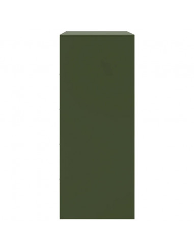 Credenza Verde Oliva 67x39x95 cm in Acciaio