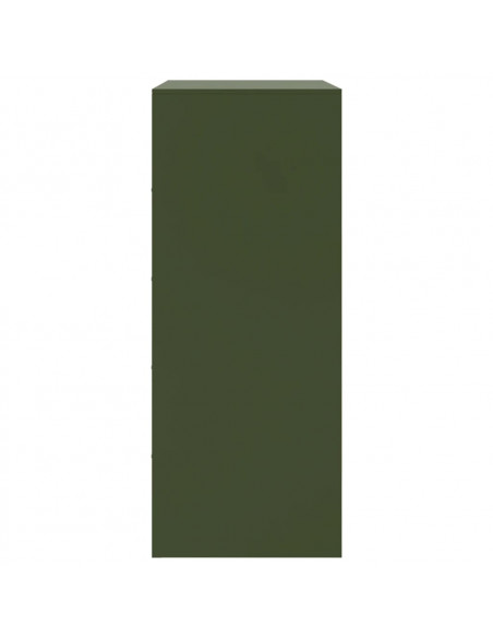 Credenza Verde Oliva 67x39x95 cm in Acciaio