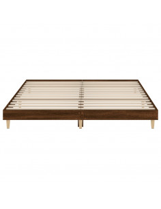 Giroletto senza Materasso Rovere Marrone 160x200 cm Truciolato