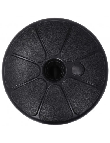 Base per Ombrellone Riempibile con Sabbia/Acqua 15L Nera