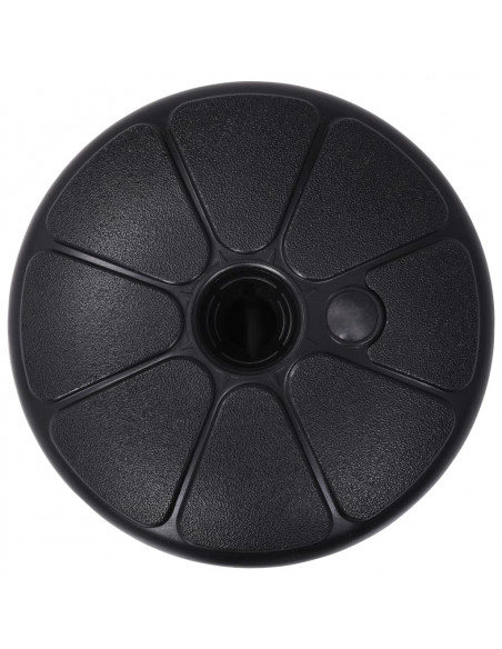 Base per Ombrellone Riempibile con Sabbia/Acqua 15L Nera