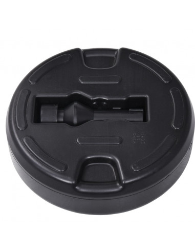 Base per Ombrellone Riempibile con Sabbia/Acqua 15L Nera
