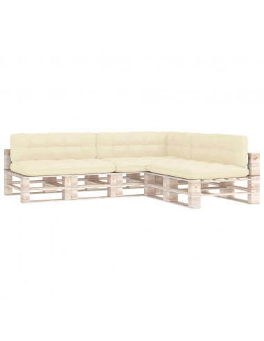 Cuscini per Divani su Pallet 7 pz Crema