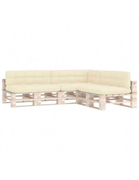 Cuscini per Divani su Pallet 7 pz Crema