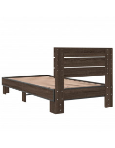 Giroletto Rovere Marrone 75x190 cm Legno Multistrato e Metallo