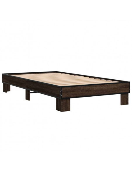 Giroletto Rovere Marrone 75x190 cm Legno Multistrato e Metallo