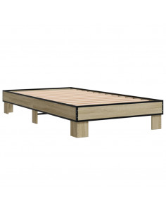 Giroletto Rovere Sonoma 100x200 cm Legno Multistrato e Metallo