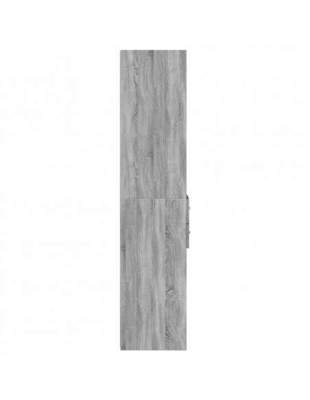 Credenza Grigio Sonoma 40x42,5x185 cm in Legno Multistrato