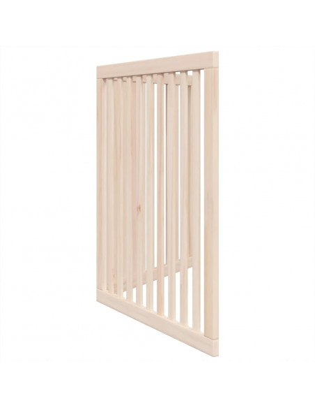 Cancello per Cani Pieghevole 2 Pannelli 160 cm Legno di Pioppo