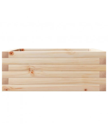 Fioriera da Giardino 60x60x23 cm in Legno Massello di Pino