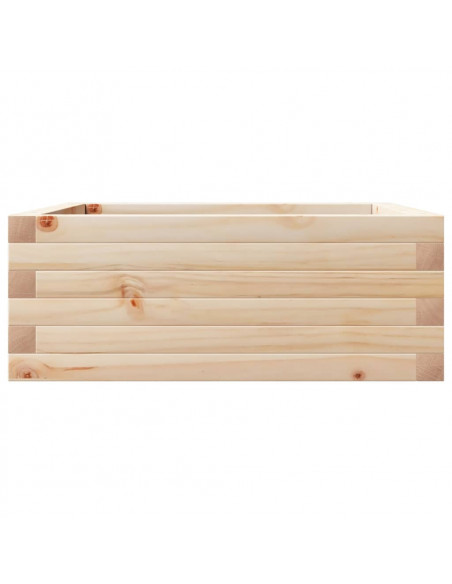 Fioriera da Giardino 60x60x23 cm in Legno Massello di Pino