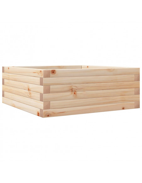 Fioriera da Giardino 60x60x23 cm in Legno Massello di Pino