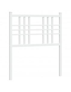 Testiera in Metallo Bianco 75 cm 2