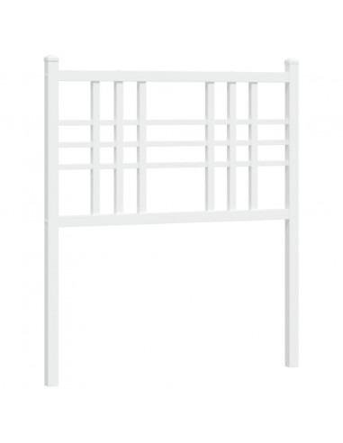 Testiera in Metallo Bianco 75 cm