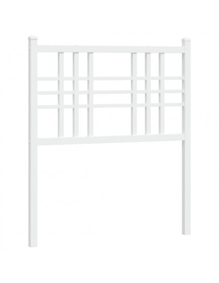 Testiera in Metallo Bianco 75 cm