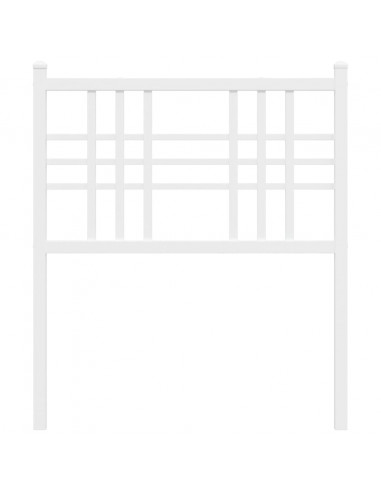 Testiera in Metallo Bianco 75 cm