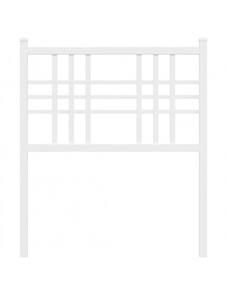 Testiera in Metallo Bianco 75 cm