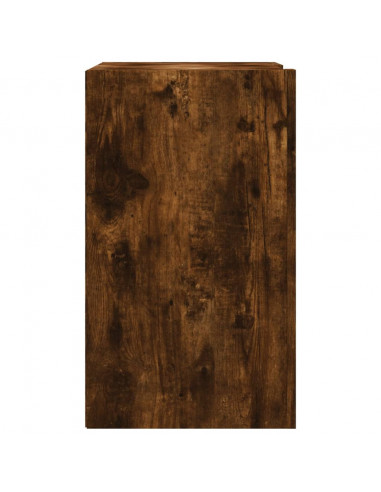 Armadietto a Muro Rovere Fumo 75x35x60 cm in Truciolato
