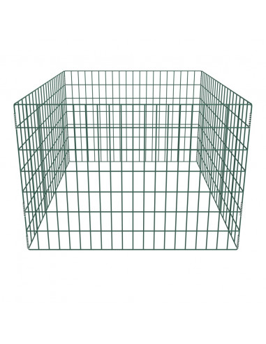 Compostiera da Giardino Quadrata a Rete 100 x 100 x 70 cm
